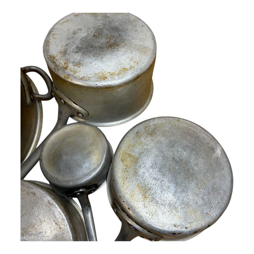 業務用アルミ製片手鍋 両手鍋5個セット