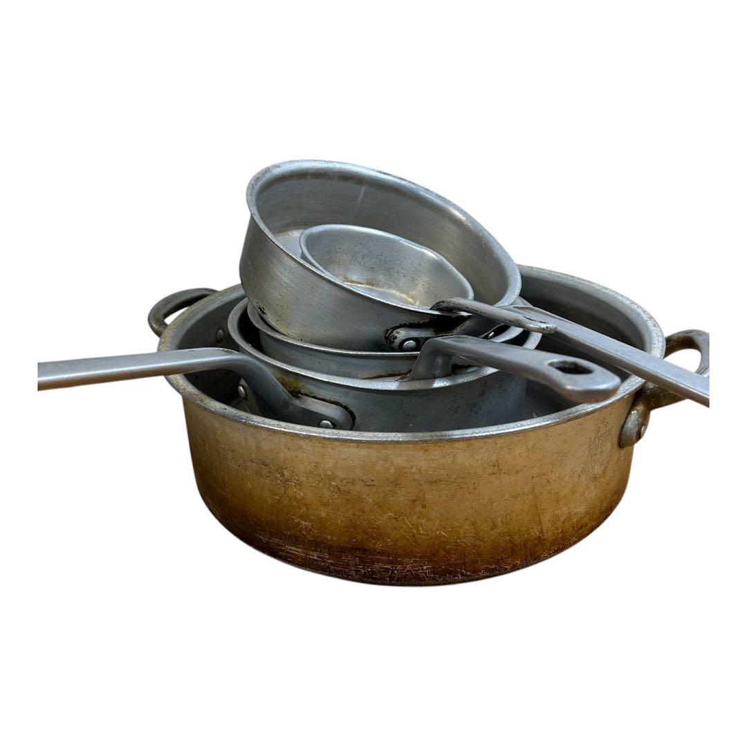 業務用アルミ製片手鍋 両手鍋5個セット