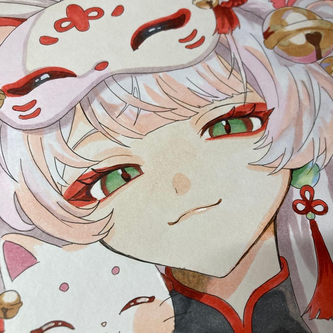 オリジナルイラスト 色紙 オリジナルキャラクター