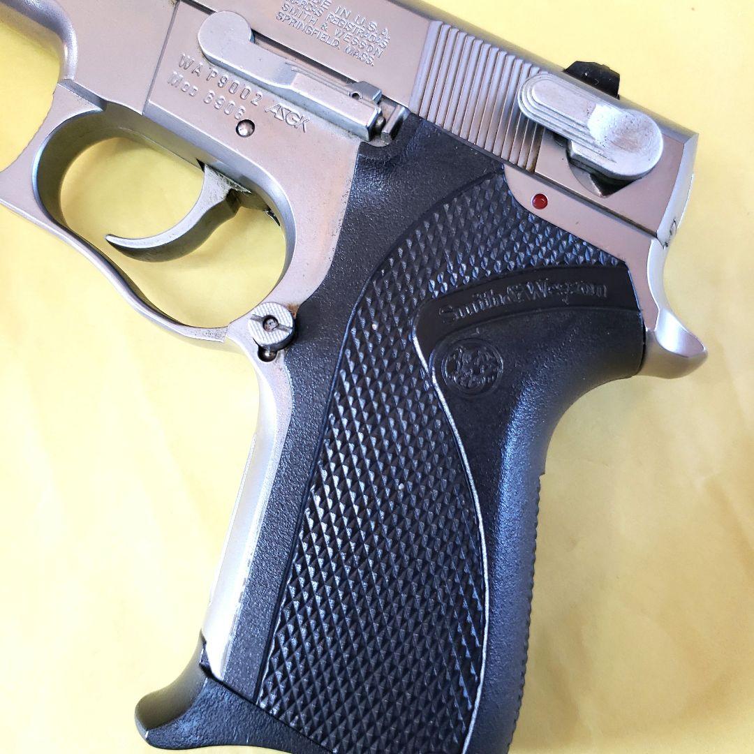 【希少】WA S&W M6906 固定スライドガスガンシルバーモデル