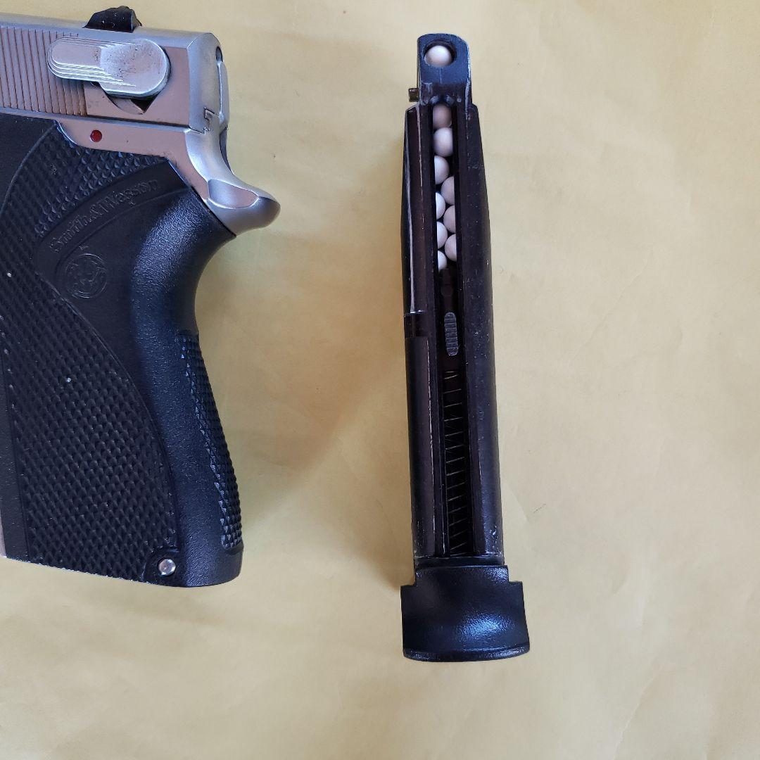 【希少】WA S&W M6906 固定スライドガスガンシルバーモデル