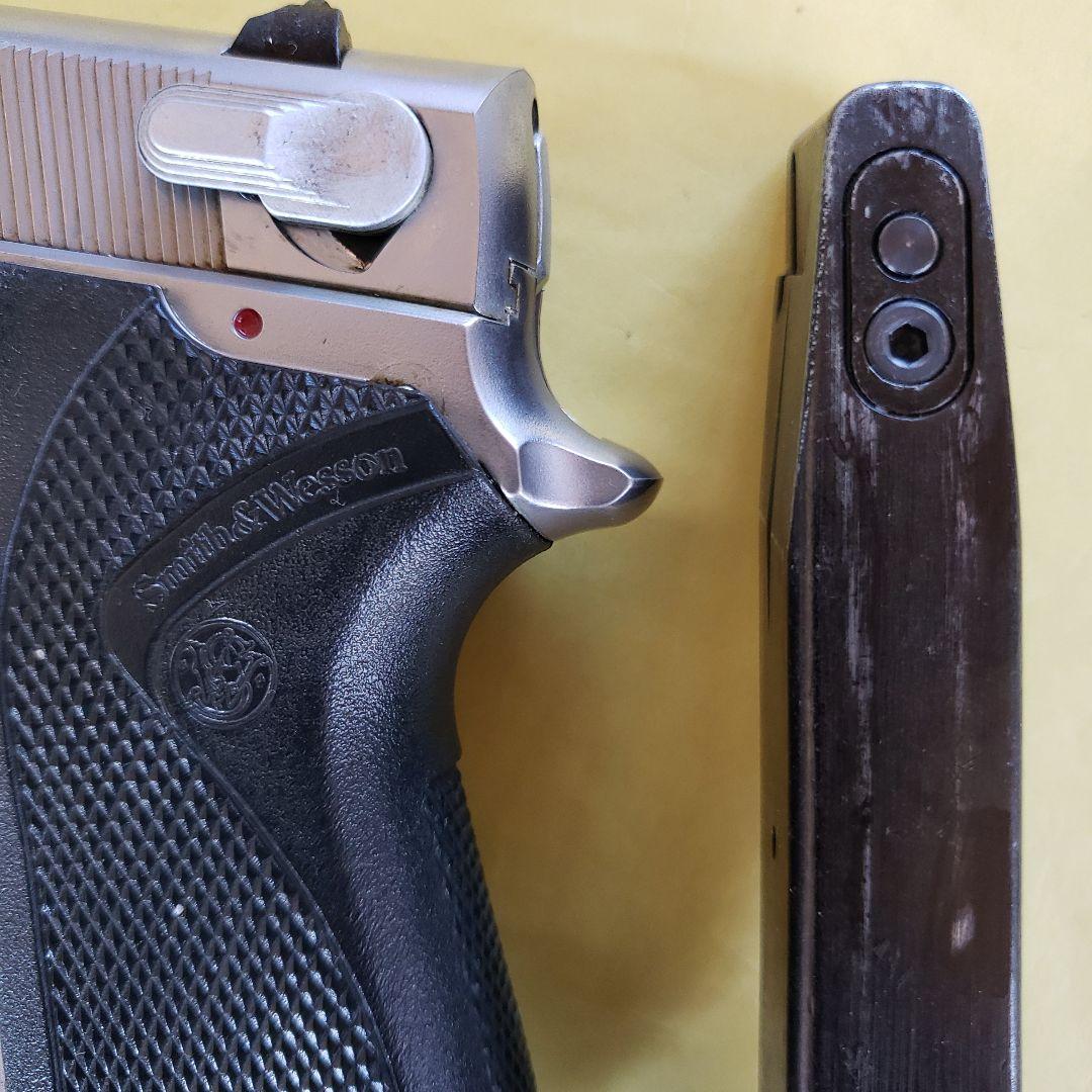 【希少】WA S&W M6906 固定スライドガスガンシルバーモデル