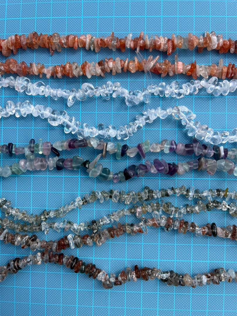 A163 さざれ連材　5種類まとめ売り　パワーストーン