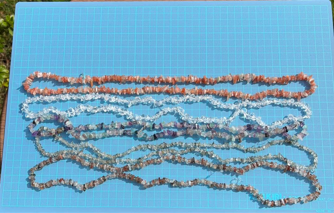 A163 さざれ連材　5種類まとめ売り　パワーストーン