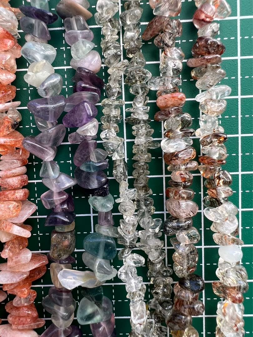 A163 さざれ連材　5種類まとめ売り　パワーストーン