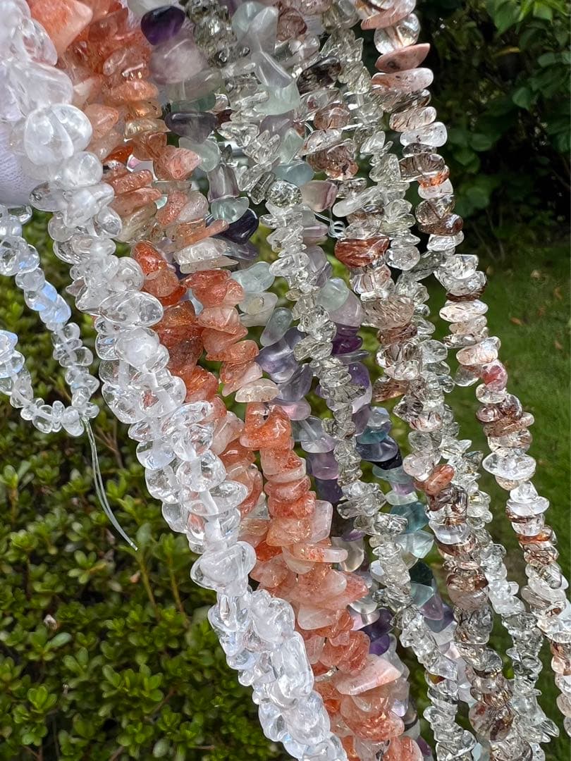 A163 さざれ連材　5種類まとめ売り　パワーストーン