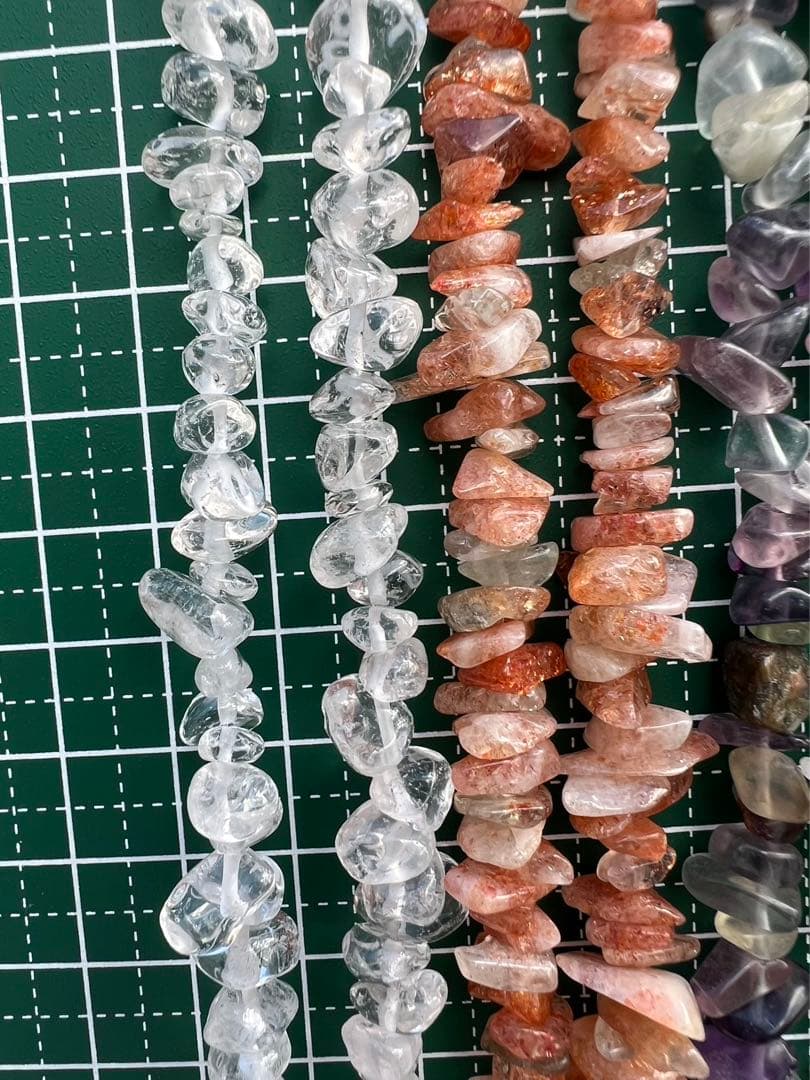 A163 さざれ連材　5種類まとめ売り　パワーストーン