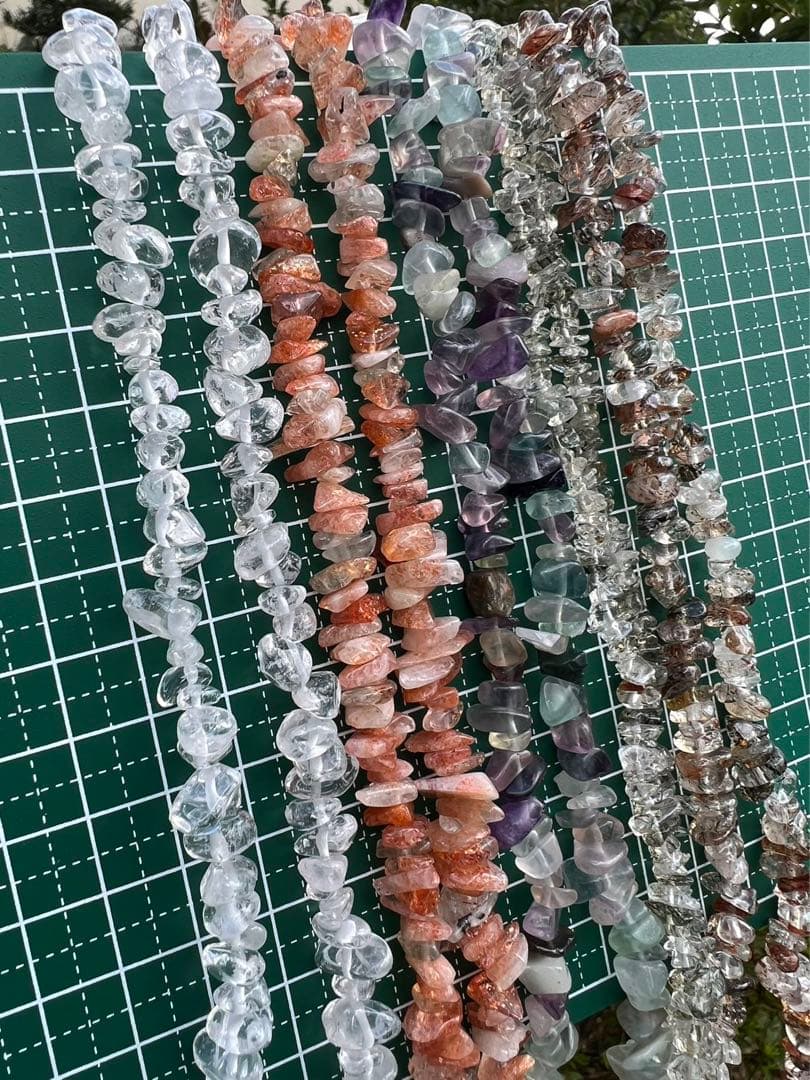 A163 さざれ連材　5種類まとめ売り　パワーストーン