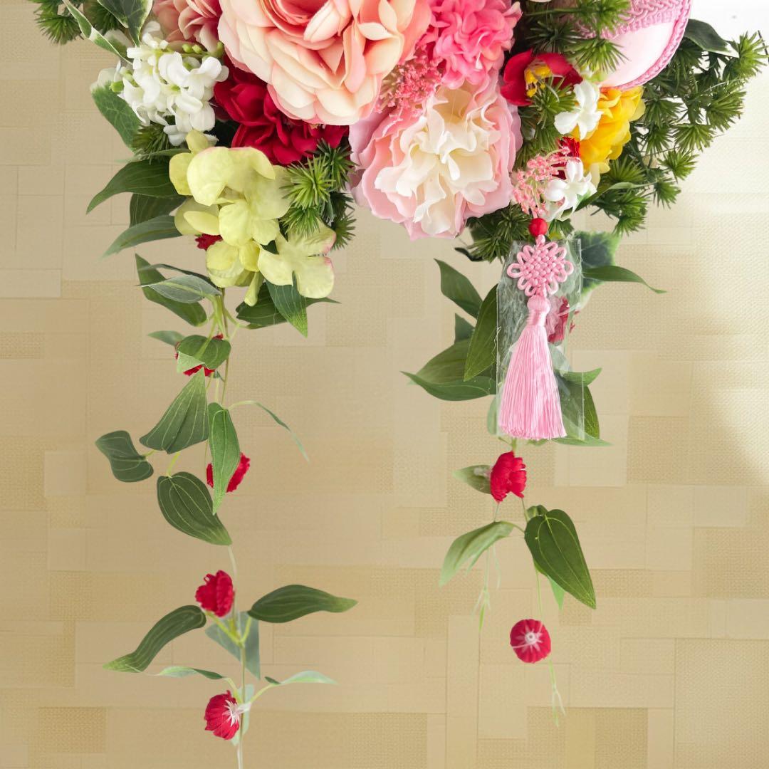 ㉑ 迎春しめ縄｜和モダン新年飾り｜玄関にも室内にも飾れるアートフラワーインテリア