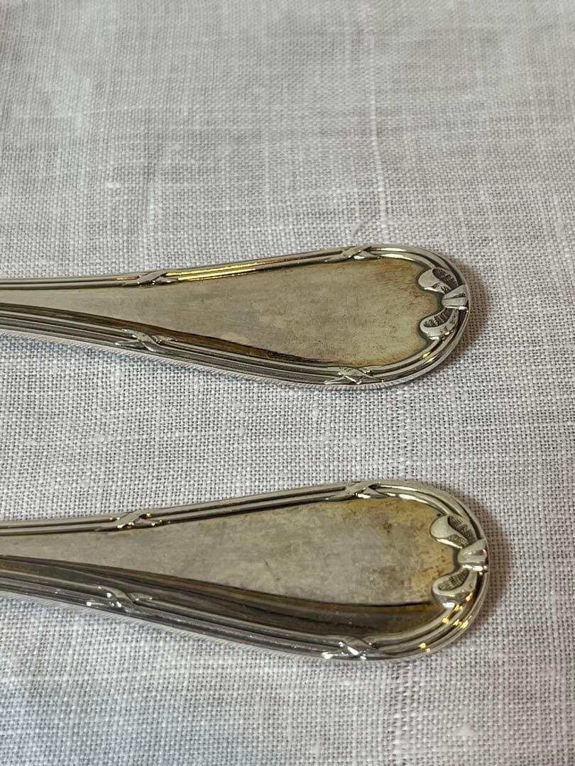 クリストフル　リュバン　シルバーコーティング　ケーキフォーク４本セット