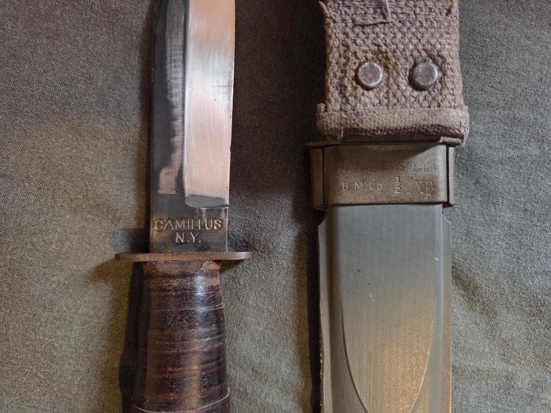 カミラス　USN Mark 1ナイフ　ベトナム戦争　アウトドア　　米軍放出品