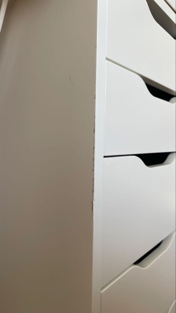 ホワイト木製ドレッサー・鏡台　IKEA 学習机にも！！