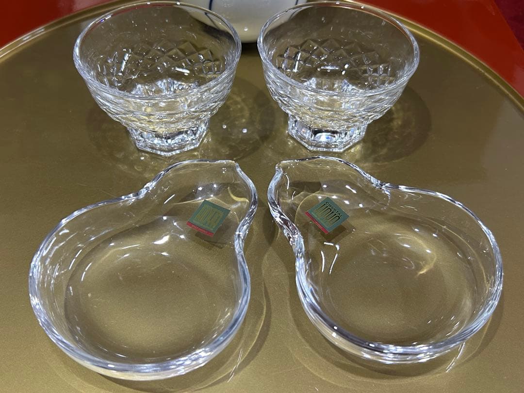 お二人様　お晩酌　九谷焼鶴扇皿　ひさご金箔椀　打出の小槌　白山ねじり梅など未使用