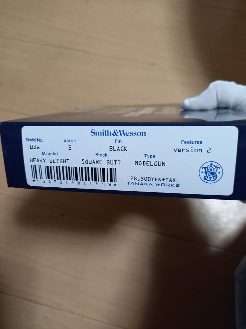 新美☆　タナカ　M36 3インチ　スクエアバット　モデルガン　HW