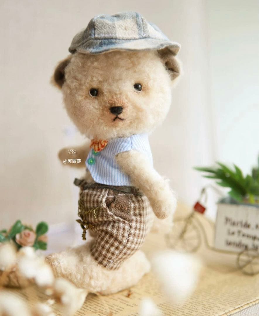 ボスくま テディベア 海外作家様 着せ替え アーティストベア ハンドメイド 熊