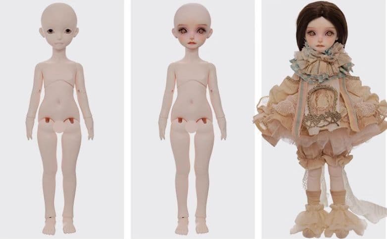 AX928 BJD 1/6 ドール本体 canary 球体関節人形 ハンドメイド