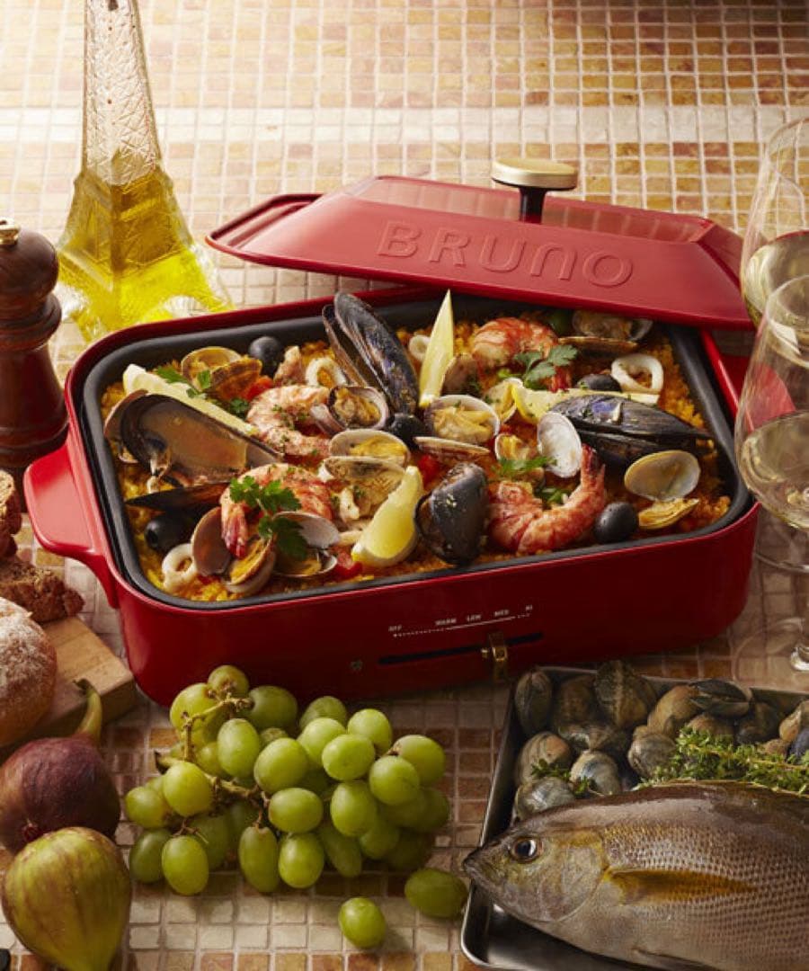 BRUNO　ブルーノ　コンパクトホットプレート　BOE021　レッド　未使用