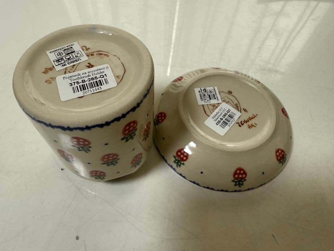 ポーリッシュポタリー ポーランド食器 新品未使用品 いちご