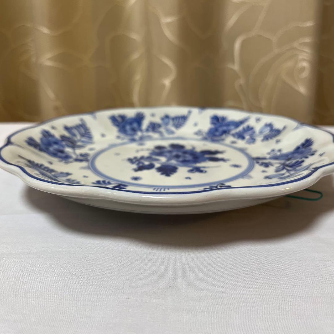 オランダ　 Delft 飾り皿　花模様
