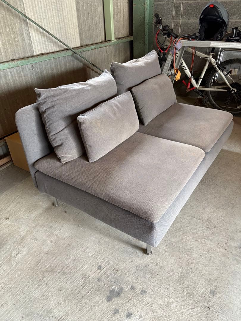 IKEA ソーデルハムン　３人掛けソファ　トネルードグレー