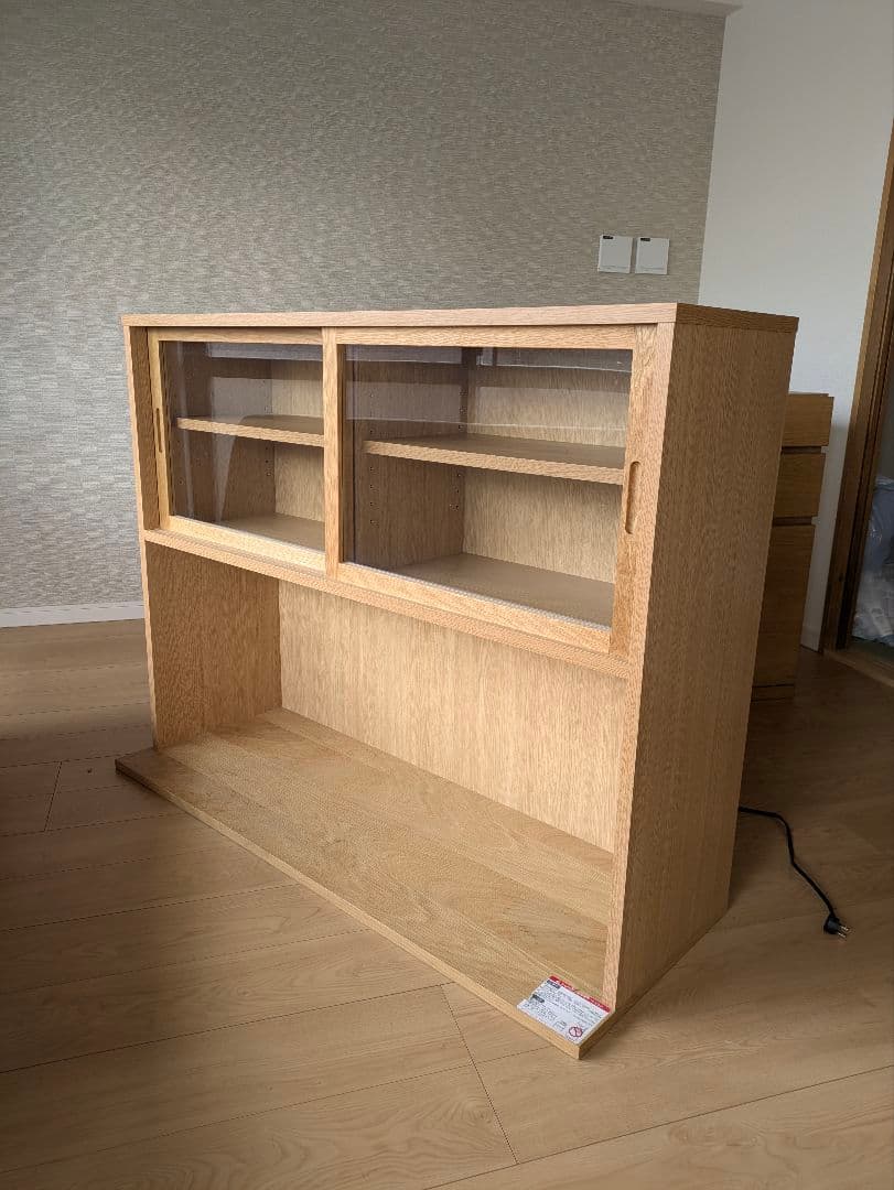 無印良品 木製カップボード・幅120cm・オーク材