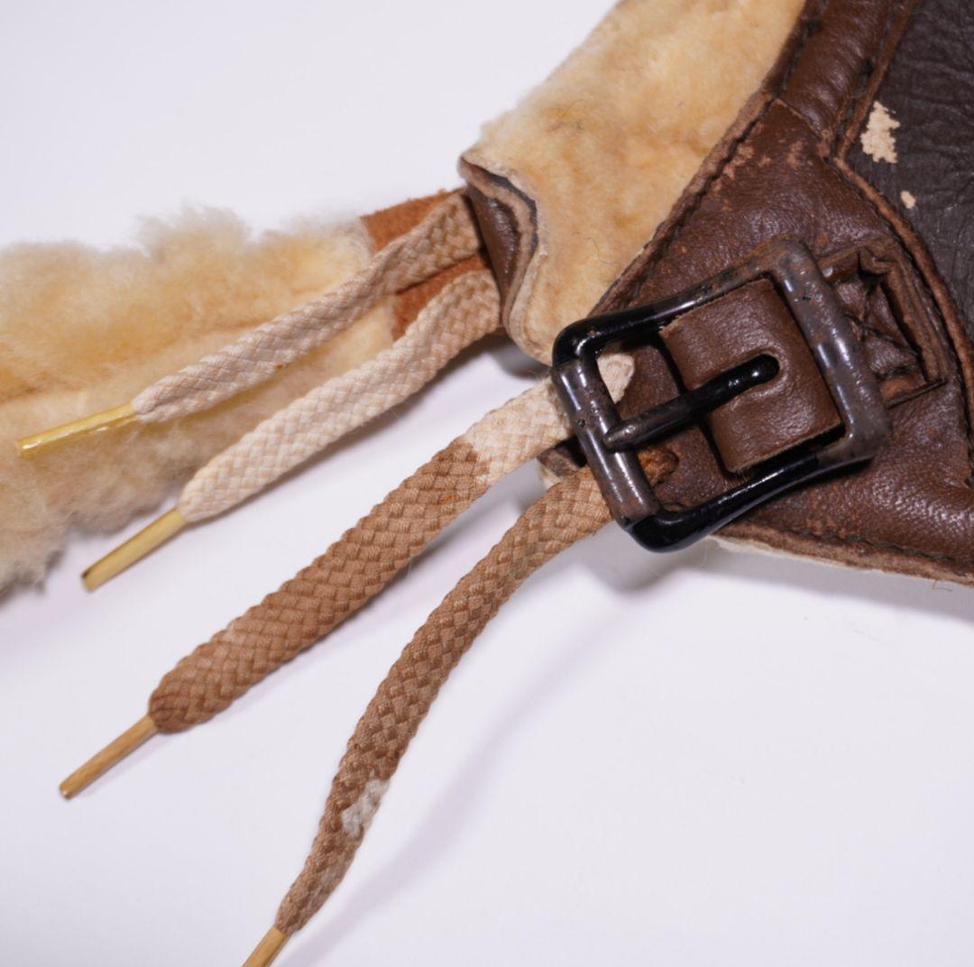 個人装備 WW2 USAAF B-6 WINTER LEATHER FLIGHT CAP