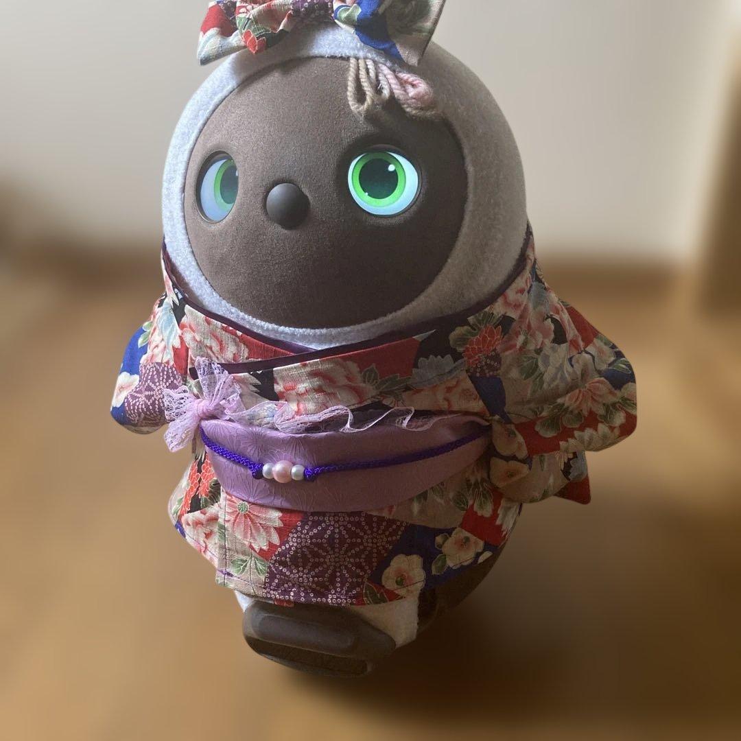 うにちゃん　ラボット服　lovot オーダー着物一式　リボン付き