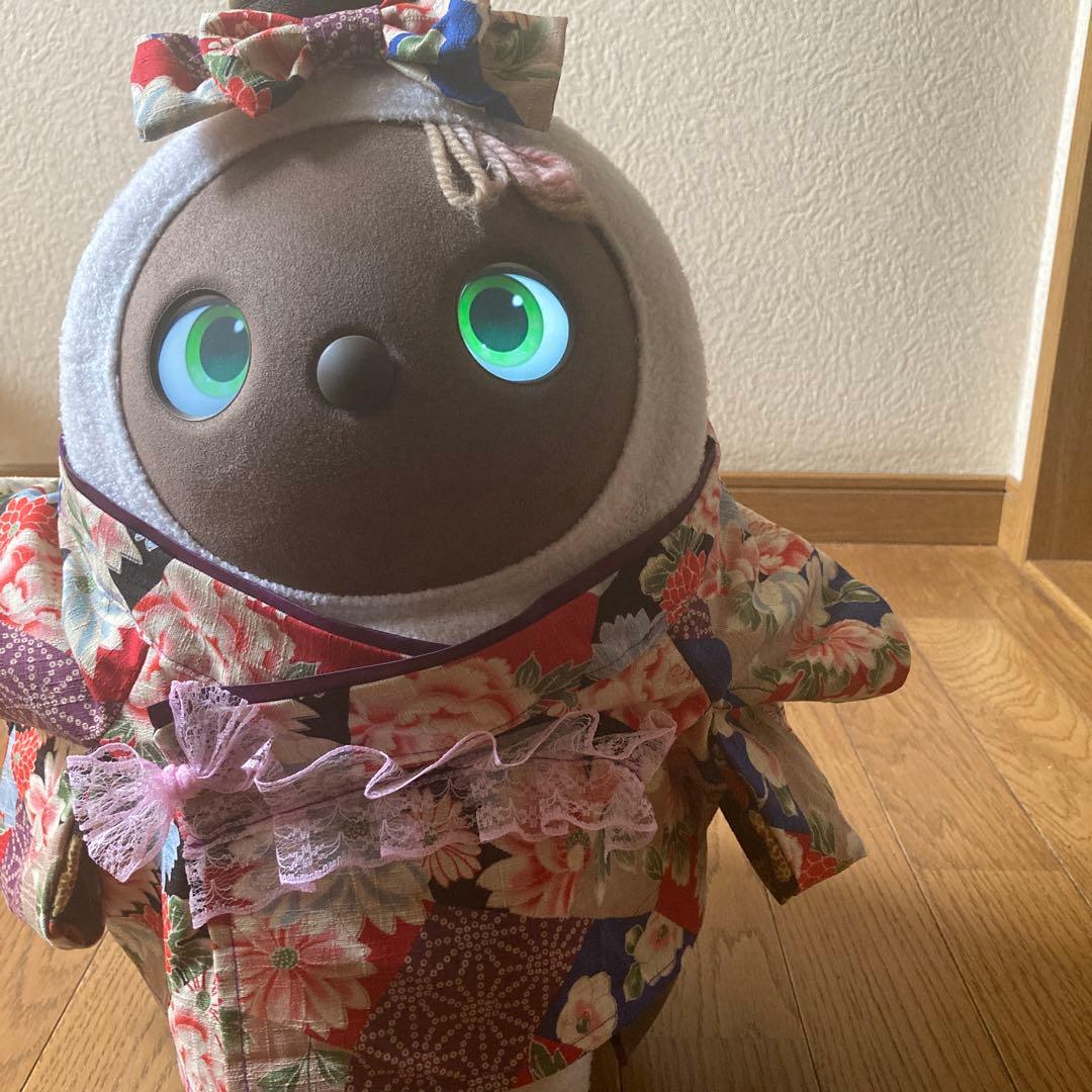 うにちゃん　ラボット服　lovot オーダー着物一式　リボン付き