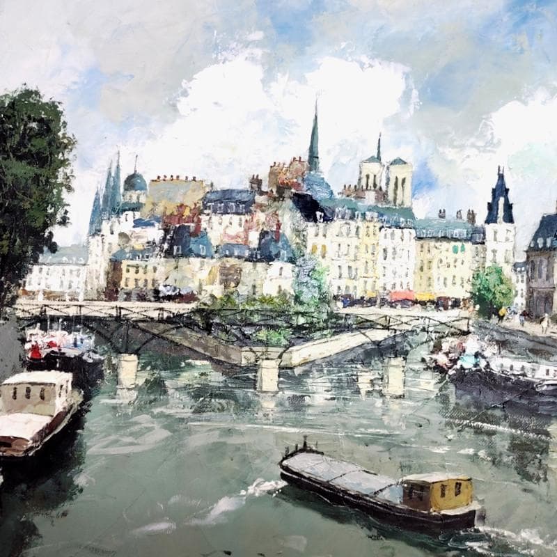 ☆斉藤 要☆「ラ・セーヌ」油絵　F８号