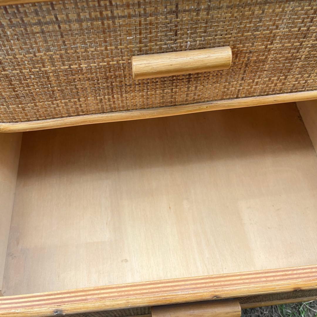 ラタン（籐）チェスト 5段収納 ナチュラルカラー