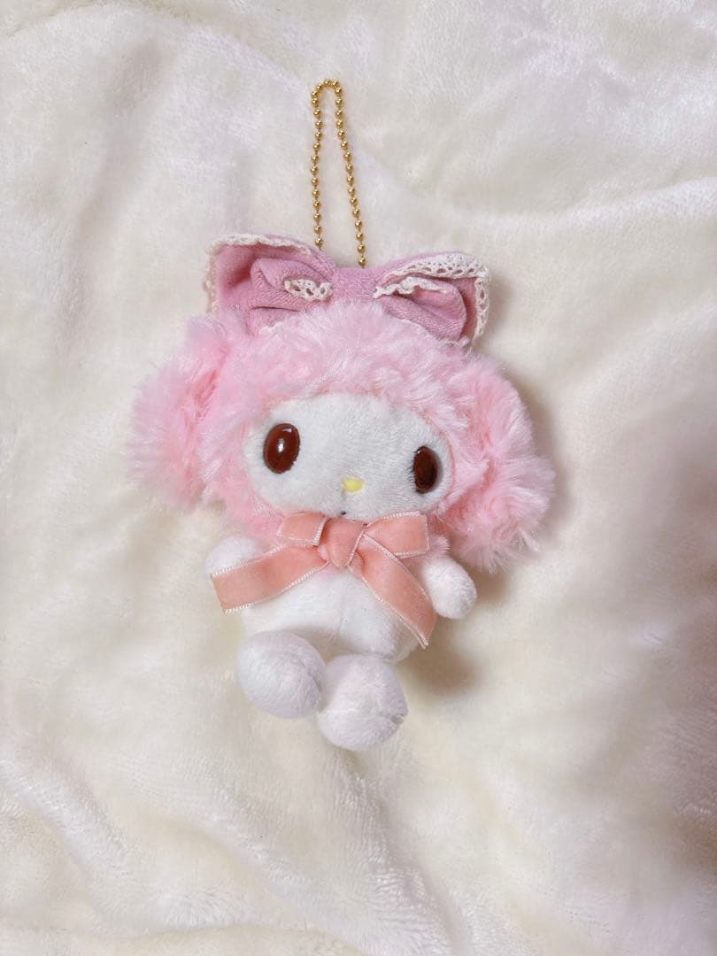 希少 未使用 マイメロディ ぬいぐるみ マスコット ロリータシリーズ 2014