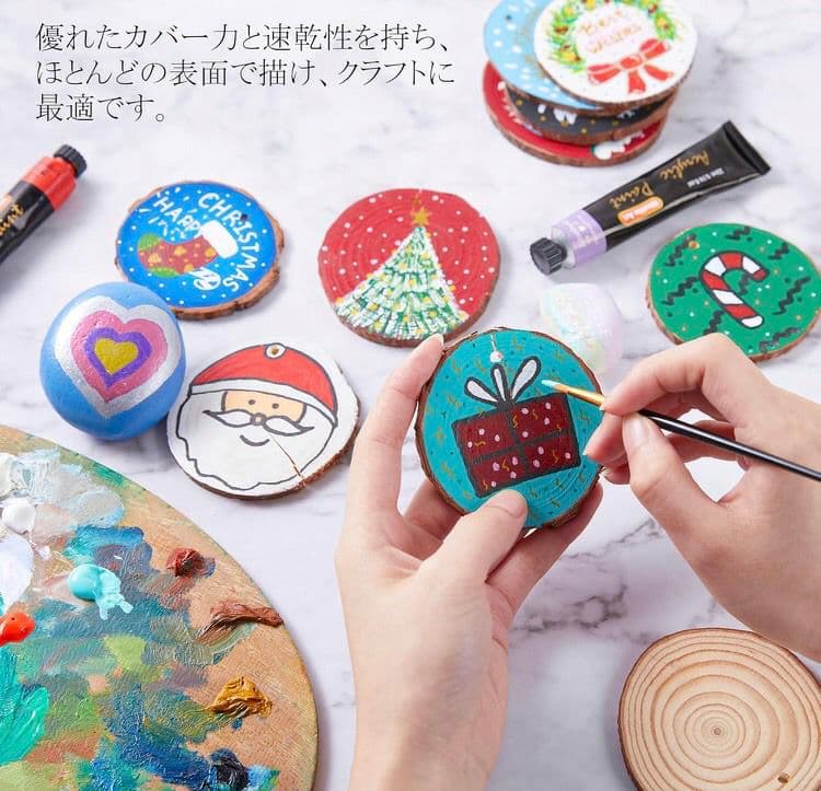 アクリル 絵の具 顔料 22ml 66本 画材 セット 63色 油絵