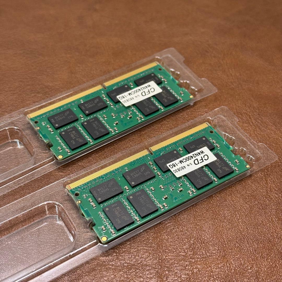 Crucial メモリ 32GB　（16GBx2）DDR4　PC4-19200