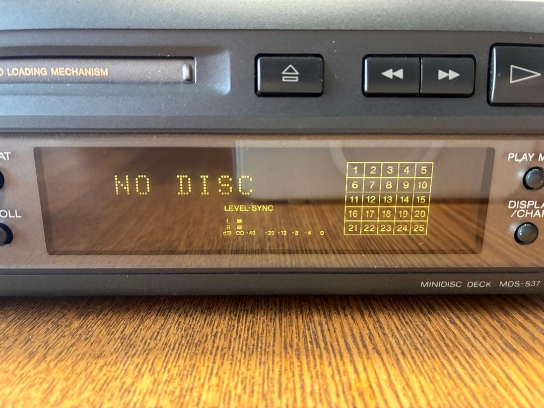 SONY MDデッキ MD-S37 リモコン付き