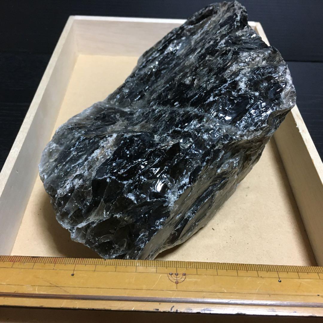 モリオン 純天然 黒水晶 原石　約3.9Kg