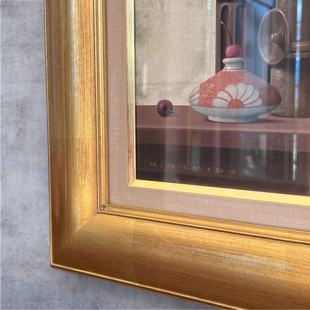 【油彩】南田昌康 ✿︎ 卓上 ✿︎ 静物画 ✿︎ 額装 ✿︎ F3号