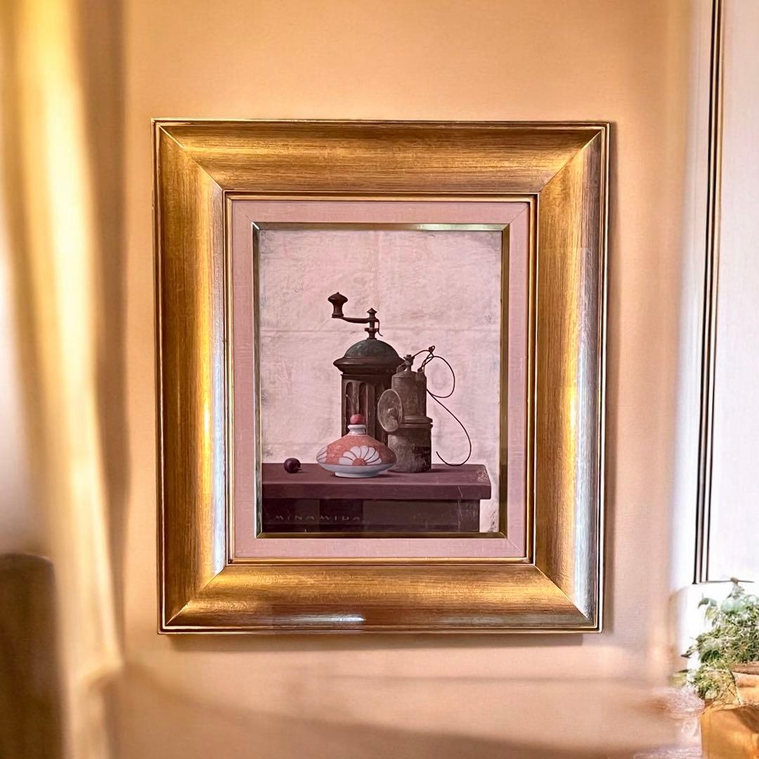【油彩】南田昌康 ✿︎ 卓上 ✿︎ 静物画 ✿︎ 額装 ✿︎ F3号
