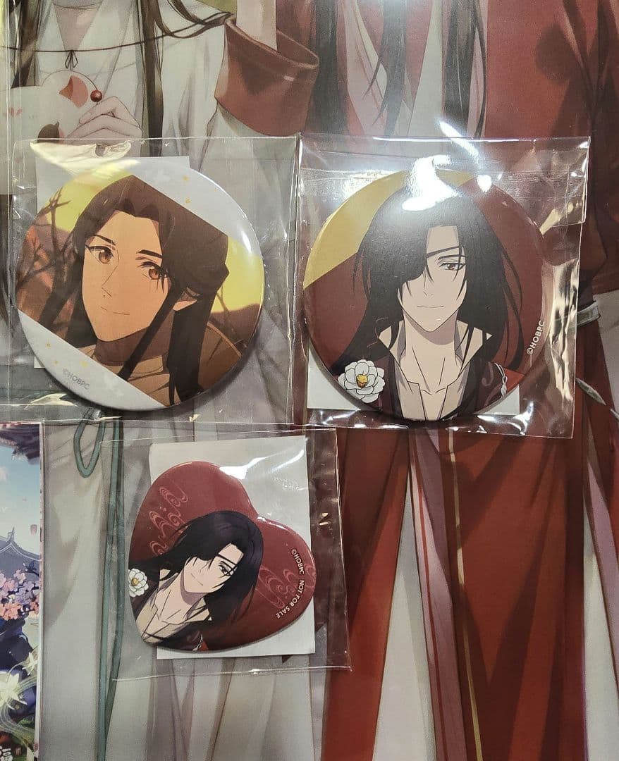 天官賜福 くじ引き堂 花城 謝憐 缶バッジ ポストカード クリアポスター