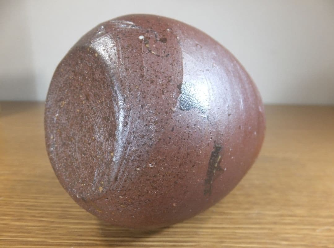 真作保証 藤原雄 自作 備前徳利 酒器 人間国宝 (藤原啓 金重陶陽) 備前市