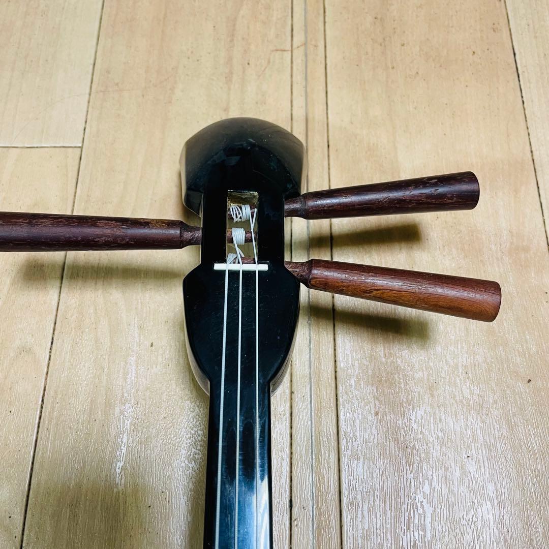沖縄三線　三線　人工皮　ケース付き
