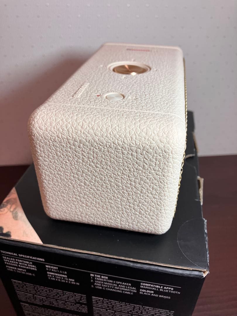 Marshall Emberton II ワイヤレススピーカー - cream