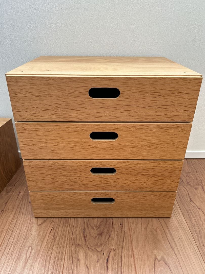 無印 スタッキングチェスト・引出し・4段とハーフ・１段のセット