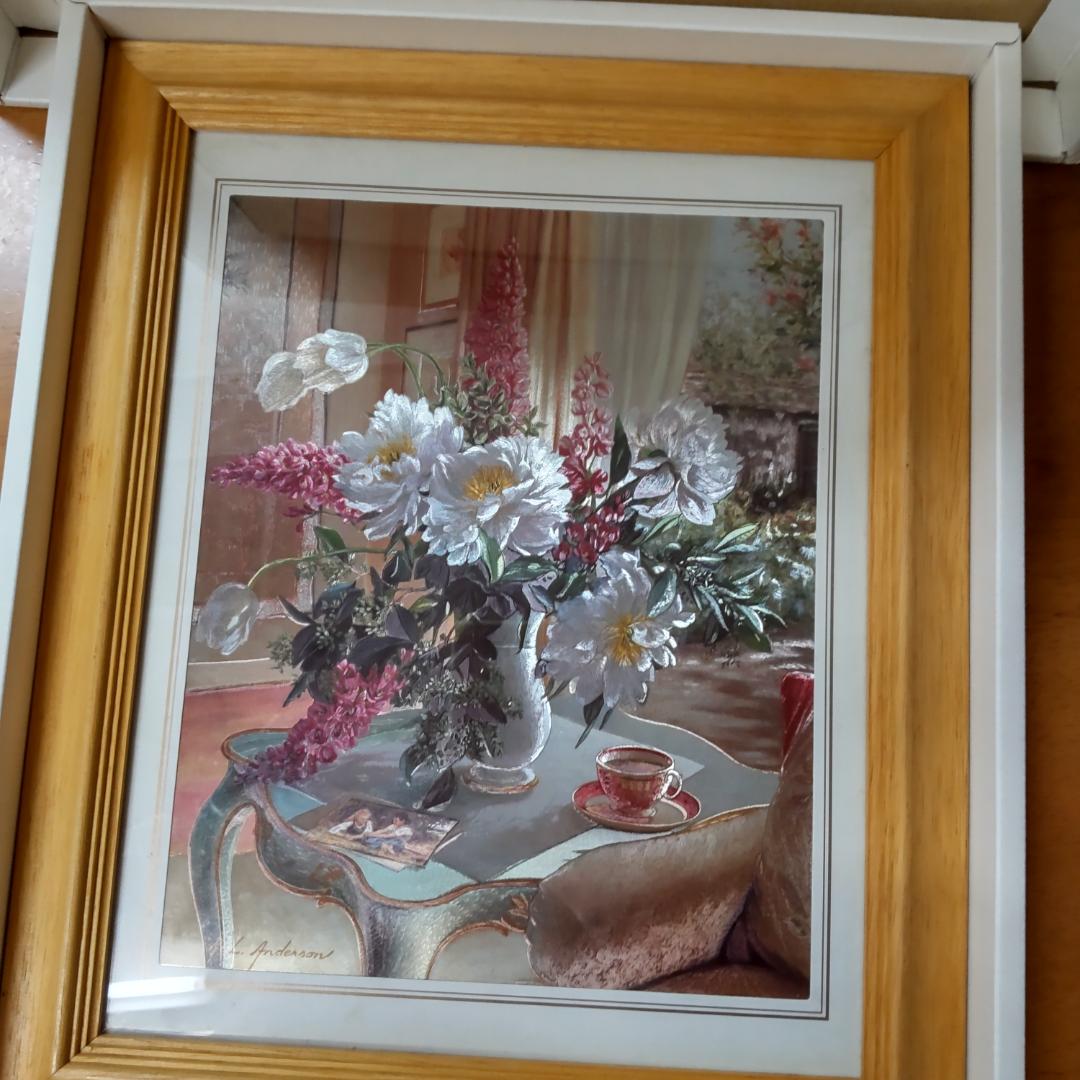 アート　額　特殊印刷　ノスタルジック　小説風