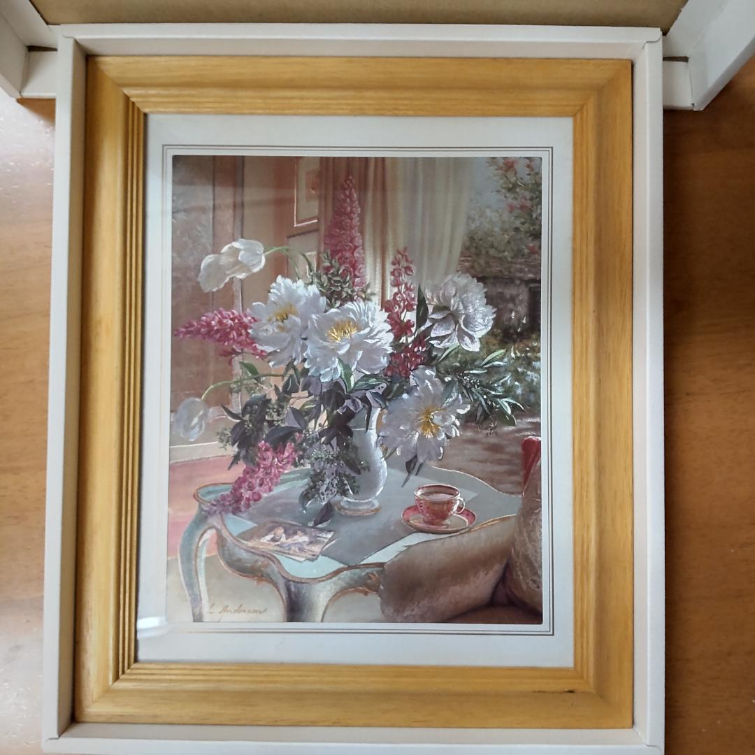 アート　額　特殊印刷　ノスタルジック　小説風