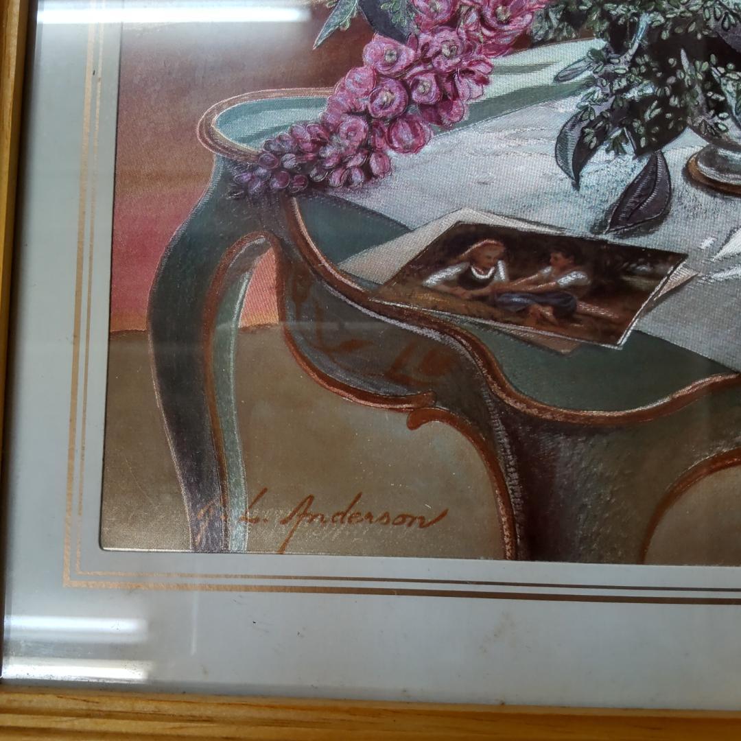 アート　額　特殊印刷　ノスタルジック　小説風