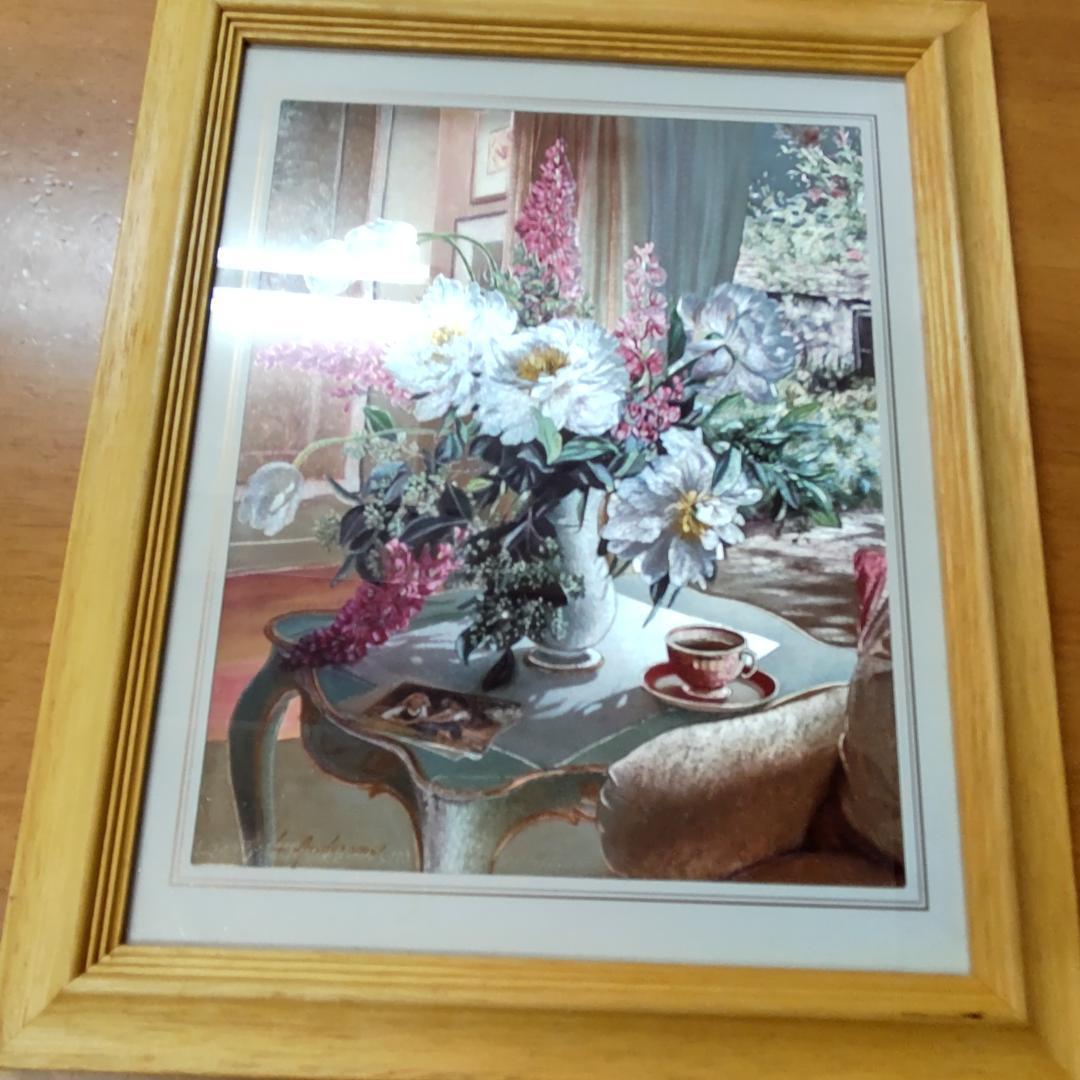 アート　額　特殊印刷　ノスタルジック　小説風