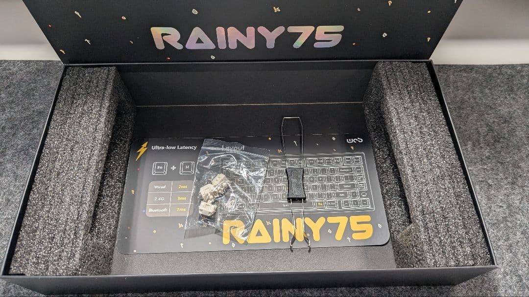 【美品】Rainy75 Pro Black / 付属品完備（専用箱無）