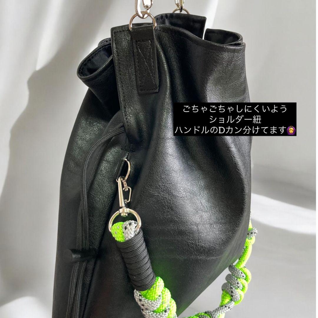 Drawstring bag／black