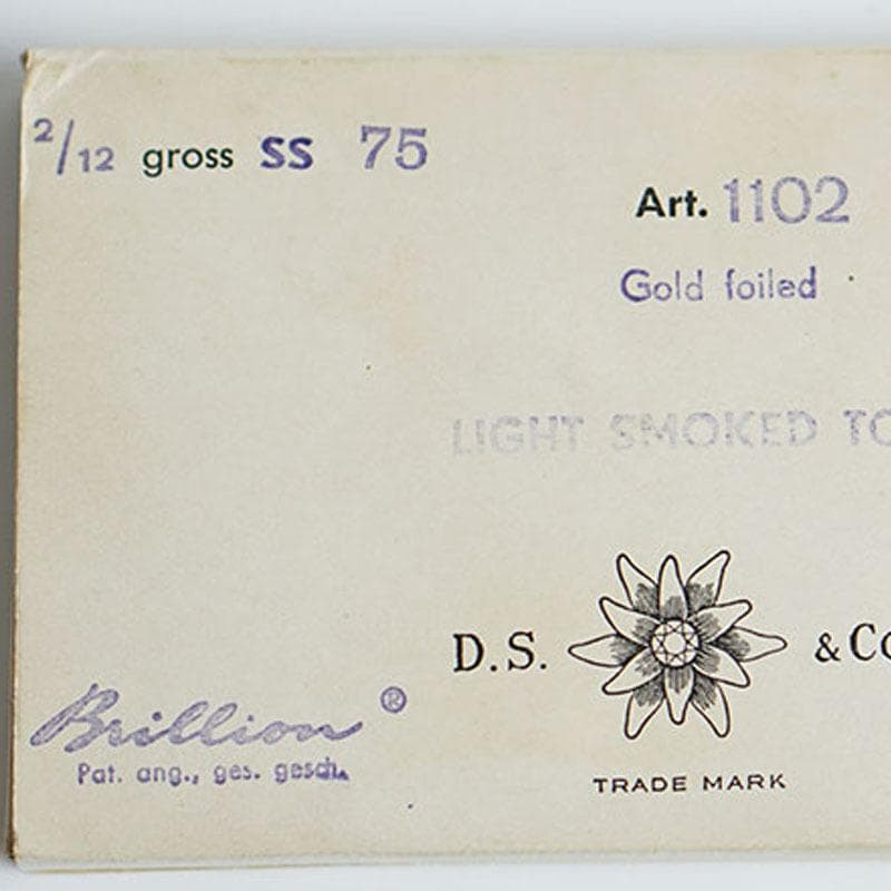 スワロフスキー art.1102 ss75　LIGHT SMOKED TOPAZ