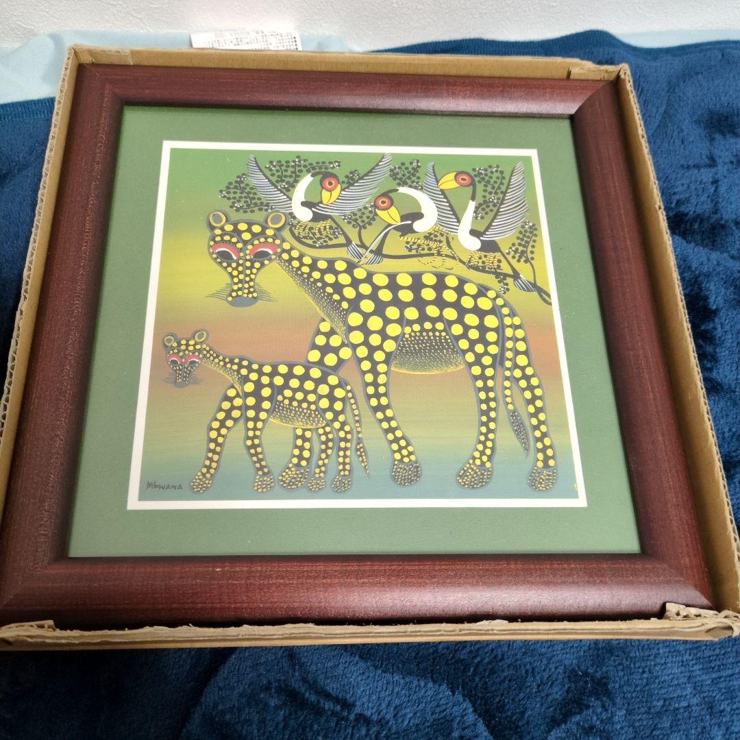 値下げ交渉可能　新品　タンザニア　ティンガティンガ　アート　絵画　①